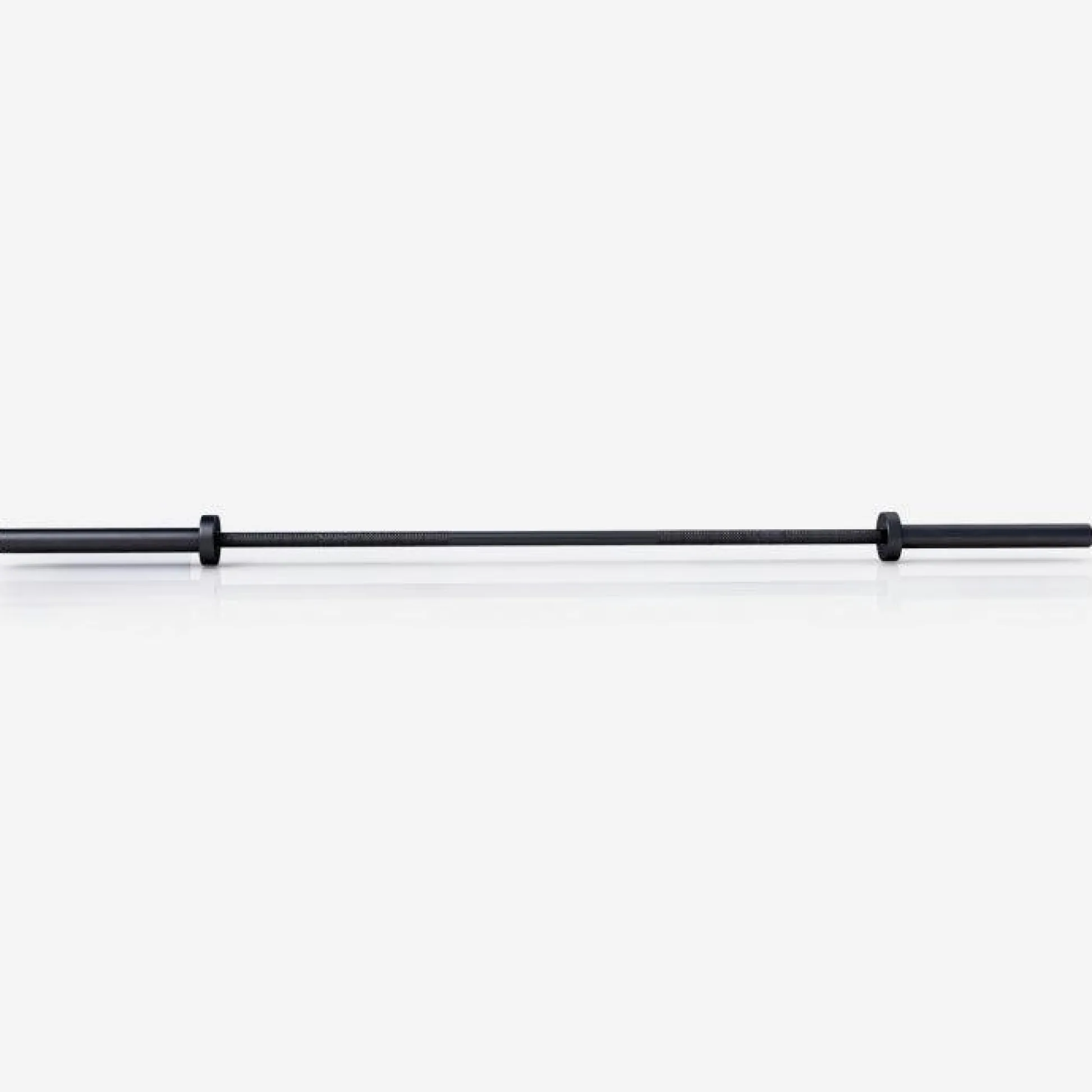 Gorilla Sports Langhantel Olympia Cerakote 220 cm mit Verschlüssen Schwarz Clearance