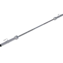 Gorilla Sports Langhantel Olympia 218 cm mit Verschlüssen Silber
