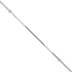 Gorilla Sports Langhantel Set Chrom 100 kg mit Sternverschlüssen Silber Hot