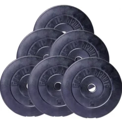 Gorilla Sports Langhantel Set Kunststoff 38 kg Schwarz / Silber Hot