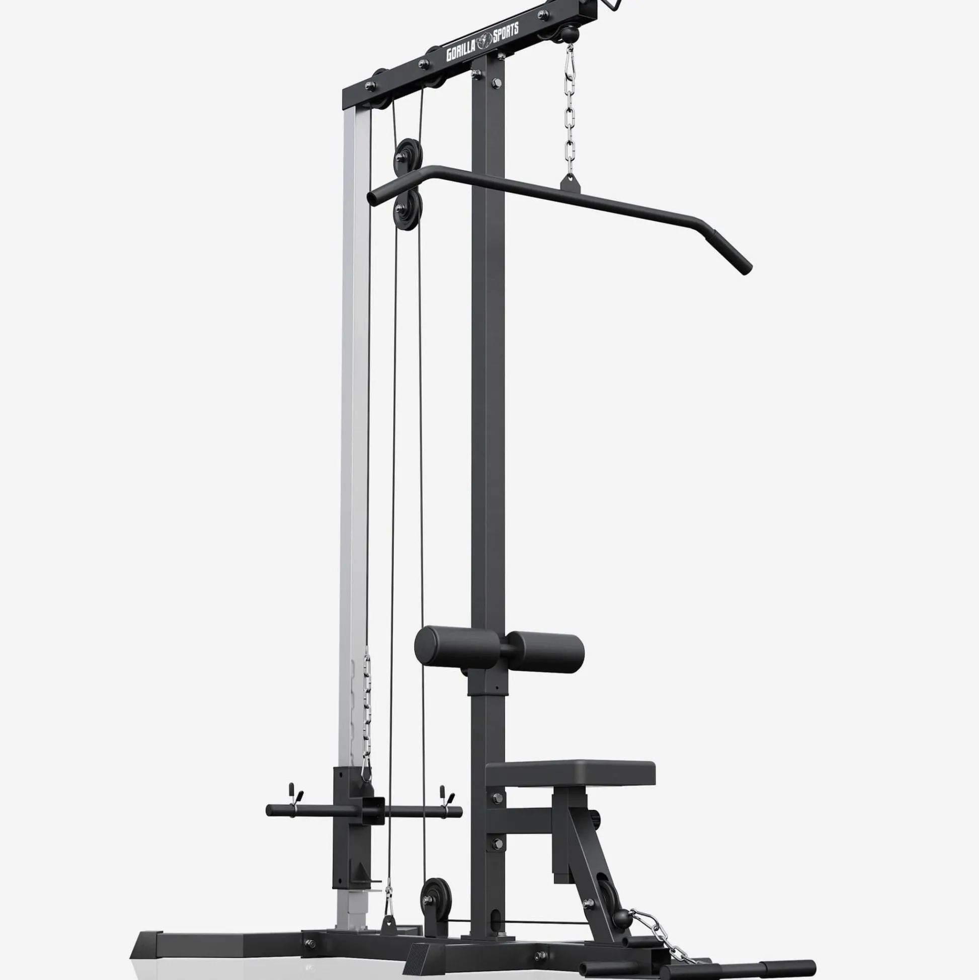 Gorilla Sports Latzugmaschine Weiss Online
