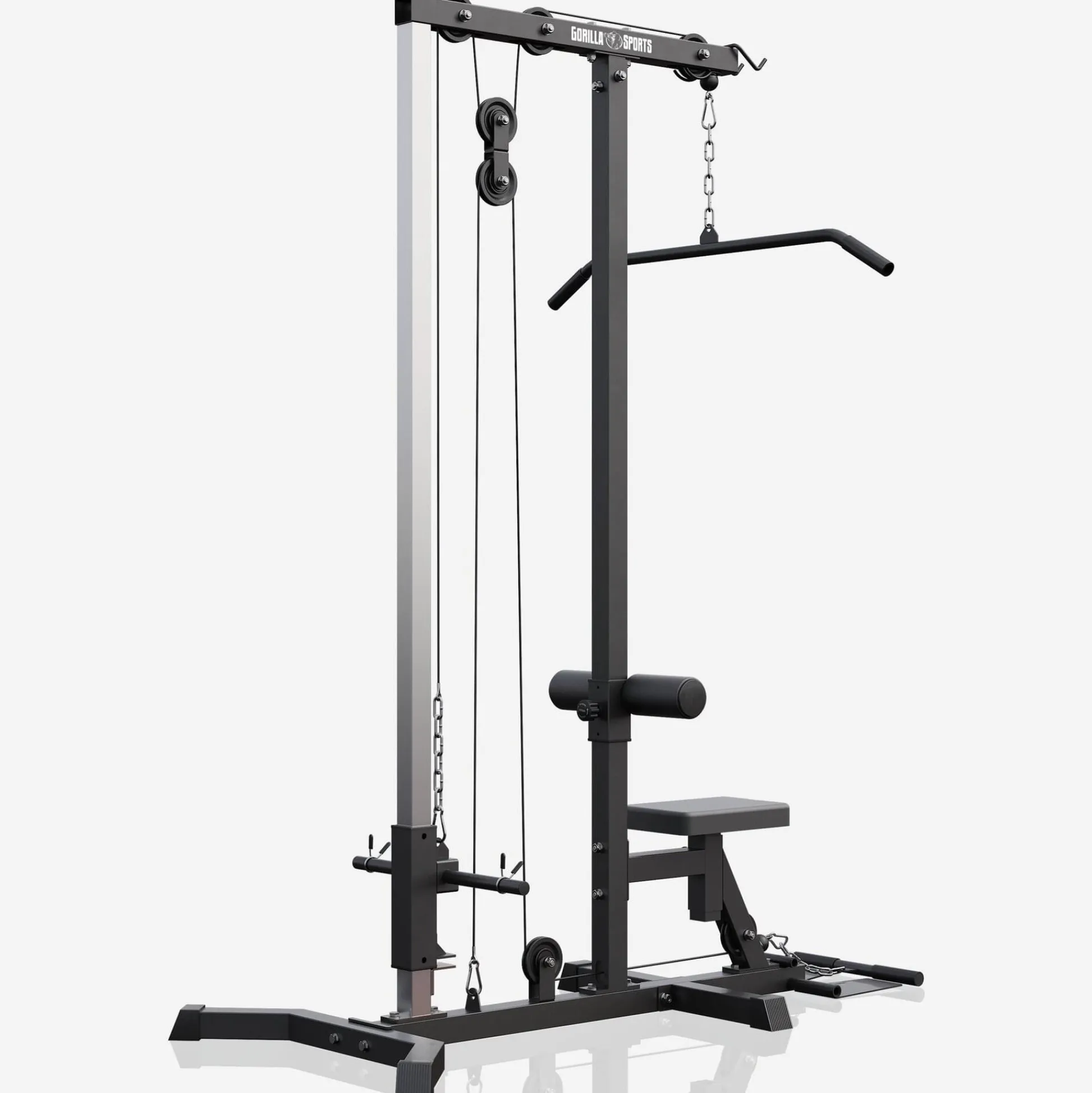 Gorilla Sports Latzugmaschine Weiss Online