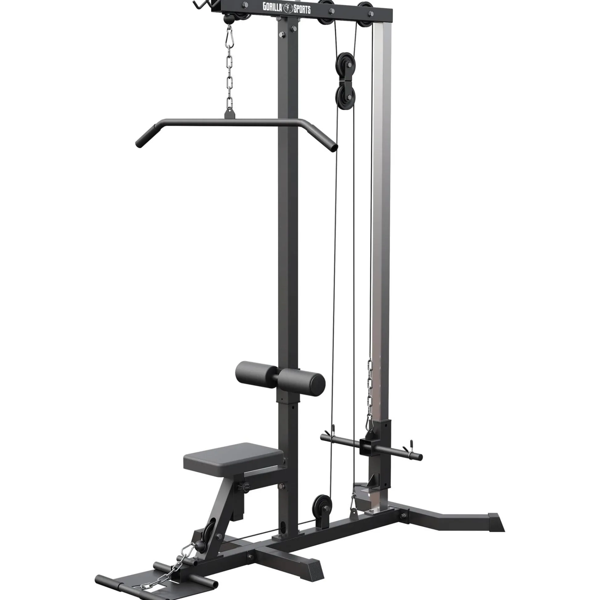 Gorilla Sports Latzugmaschine Weiss Online