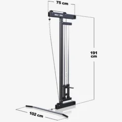 Gorilla Sports Latzugmaschine zur Wandbefestigung Schwarz Discount