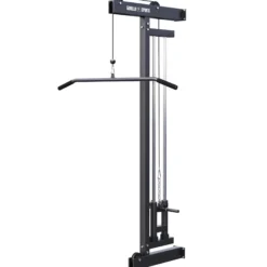 Gorilla Sports Latzugmaschine zur Wandbefestigung Schwarz Discount