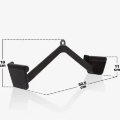 Gorilla Sports Latzug-/ Rudergriff Gummi Schwarz Sale