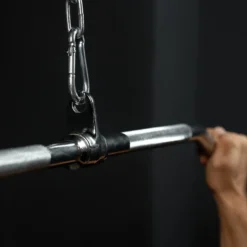 Gorilla Sports Latzugstange inkl, Drehgelenk Silber Discount