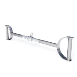 Gorilla Sports Latzugstange mit Hufgriff gerade inkl, Drehgelenk Silber Clearance
