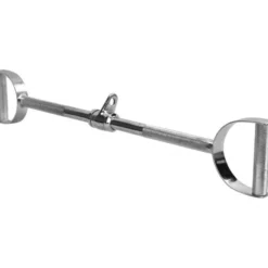 Gorilla Sports Latzugstange mit Hufgriff gerade inkl, Drehgelenk Silber Clearance