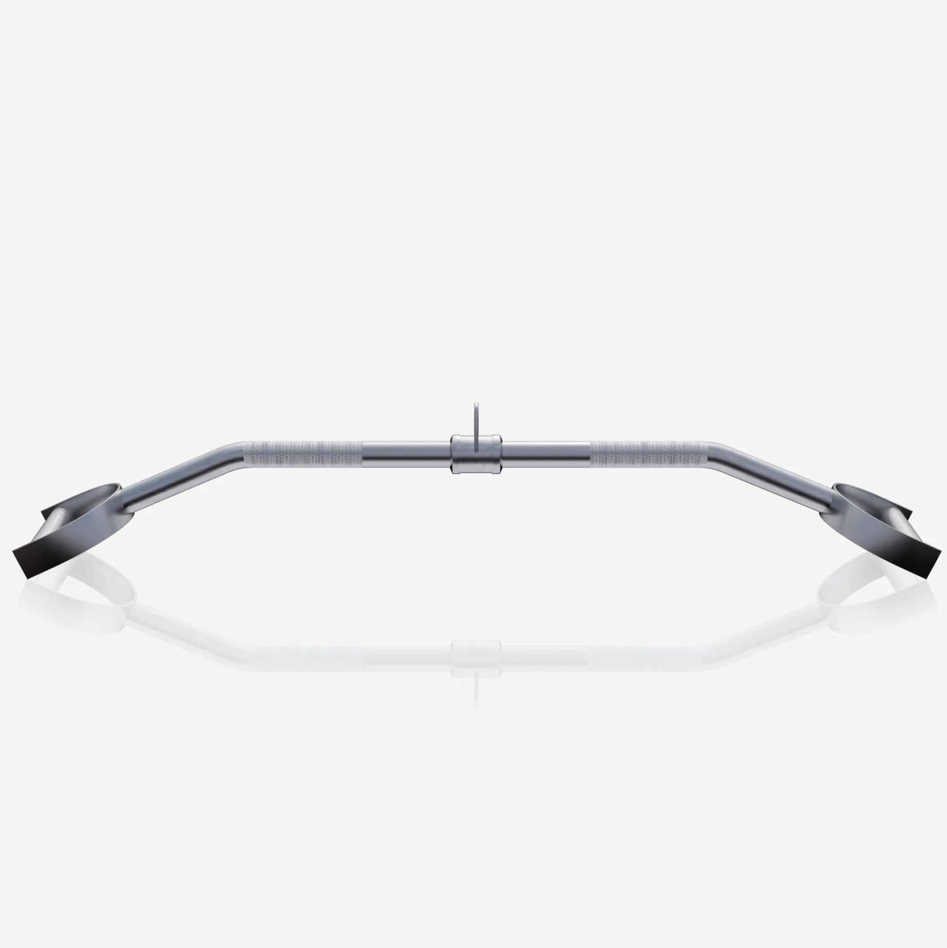 Gorilla Sports Latzugstange mit Hufgriff gebogen inkl, Drehgelenk Silber New