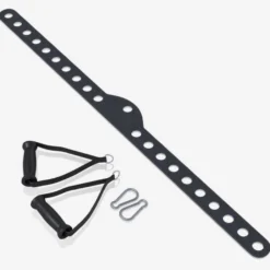 Gorilla Sports Latzugstange Multi Bar mit 2 Einhandgriffen Mattschwarz Clearance