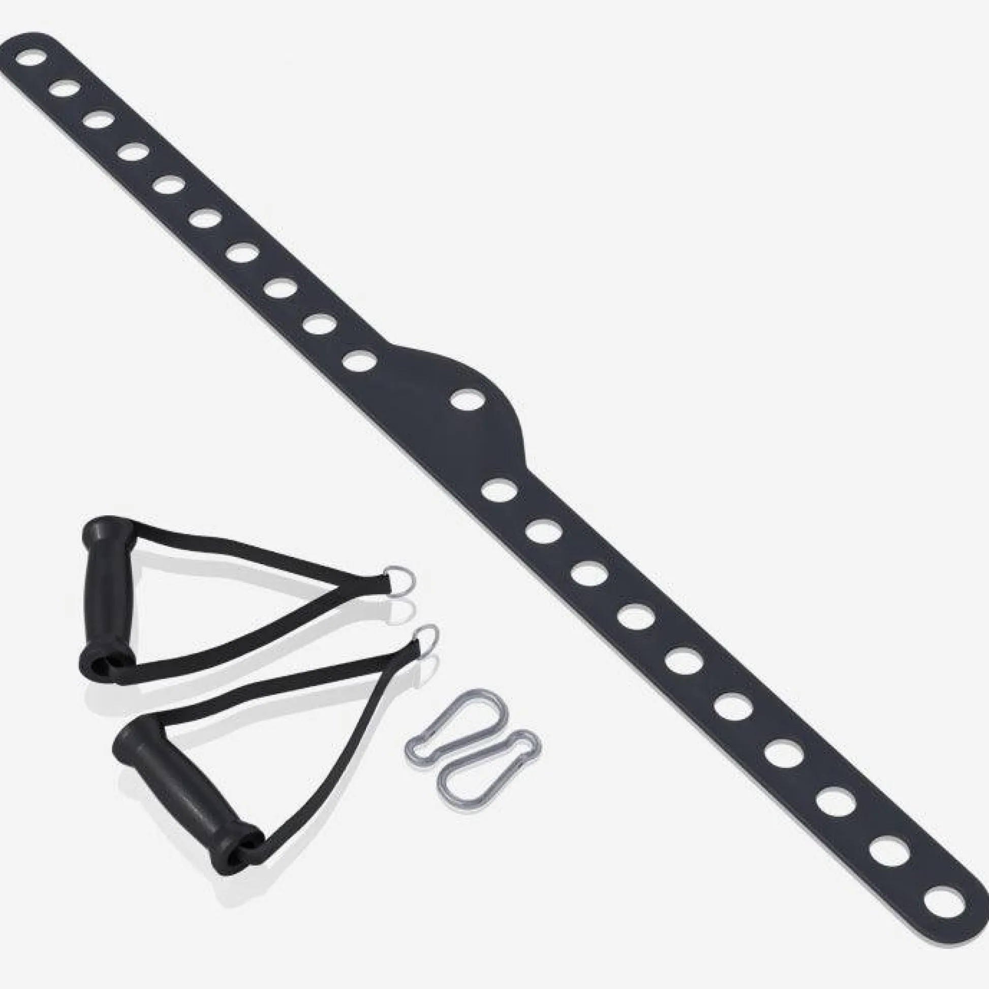 Gorilla Sports Latzugstange Multi Bar mit 2 Einhandgriffen Mattschwarz Clearance