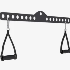 Gorilla Sports Latzugstange Multi Bar mit 2 Einhandgriffen Mattschwarz New