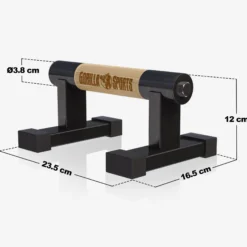 Gorilla Sports Liegestützgriffe 2er Set Holzoptik