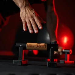 Gorilla Sports Liegestützgriffe 2er Set Holzoptik