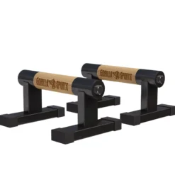 Gorilla Sports Liegestützgriffe 2er Set Holzoptik