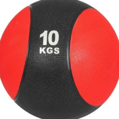 Gorilla Sports Medizinball aus Gummi 1 - 10 kg Schwarz / Rot New