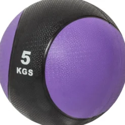 Gorilla Sports Medizinball aus Gummi 1 - 10 kg Schwarz / Lila
