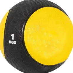 Gorilla Sports Medizinball aus Gummi 1 - 10 kg Schwarz / Gelb Discount