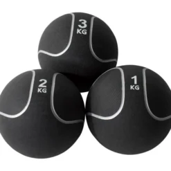 Gorilla Sports Medizinball aus Gummi Schwarz/Silber 1 - 10 kg Schwarz / Silber Clearance