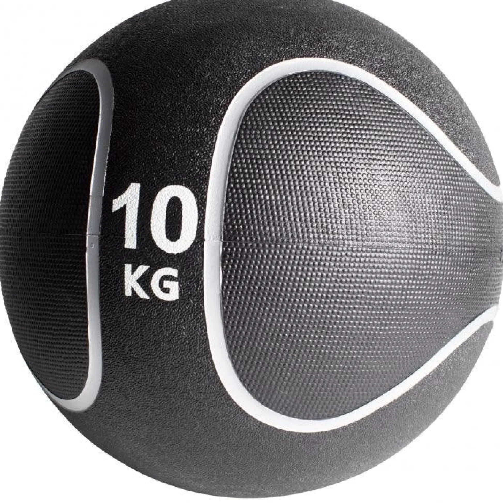 Gorilla Sports Medizinball aus Gummi Schwarz/Silber 1 - 10 kg Schwarz / Silber Clearance