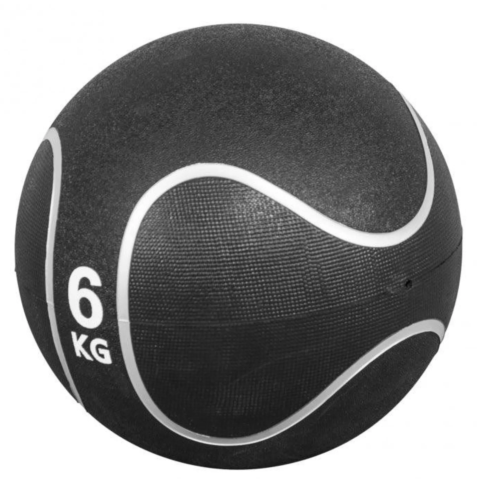 Gorilla Sports Medizinball aus Gummi Schwarz/Silber 1 - 10 kg Schwarz / Silber Clearance