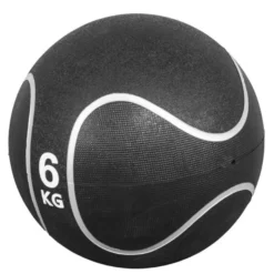 Gorilla Sports Medizinball aus Gummi Schwarz/Silber 1 - 10 kg Schwarz / Silber Online
