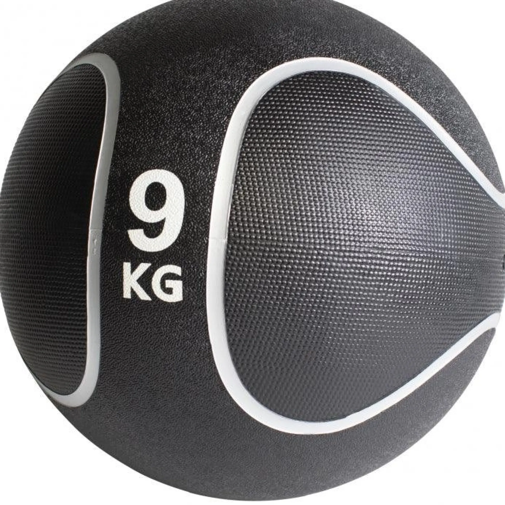 Gorilla Sports Medizinball aus Gummi Schwarz/Silber 1 - 10 kg Schwarz / Silber Online