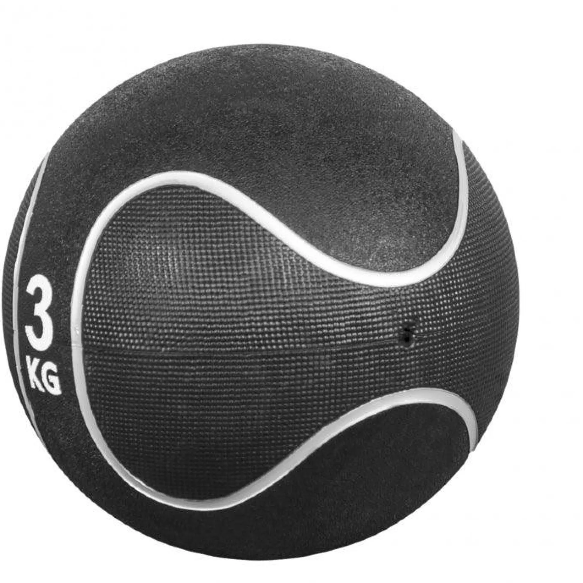 Gorilla Sports Medizinball aus Gummi Schwarz/Silber 1 - 10 kg Schwarz / Silber Clearance