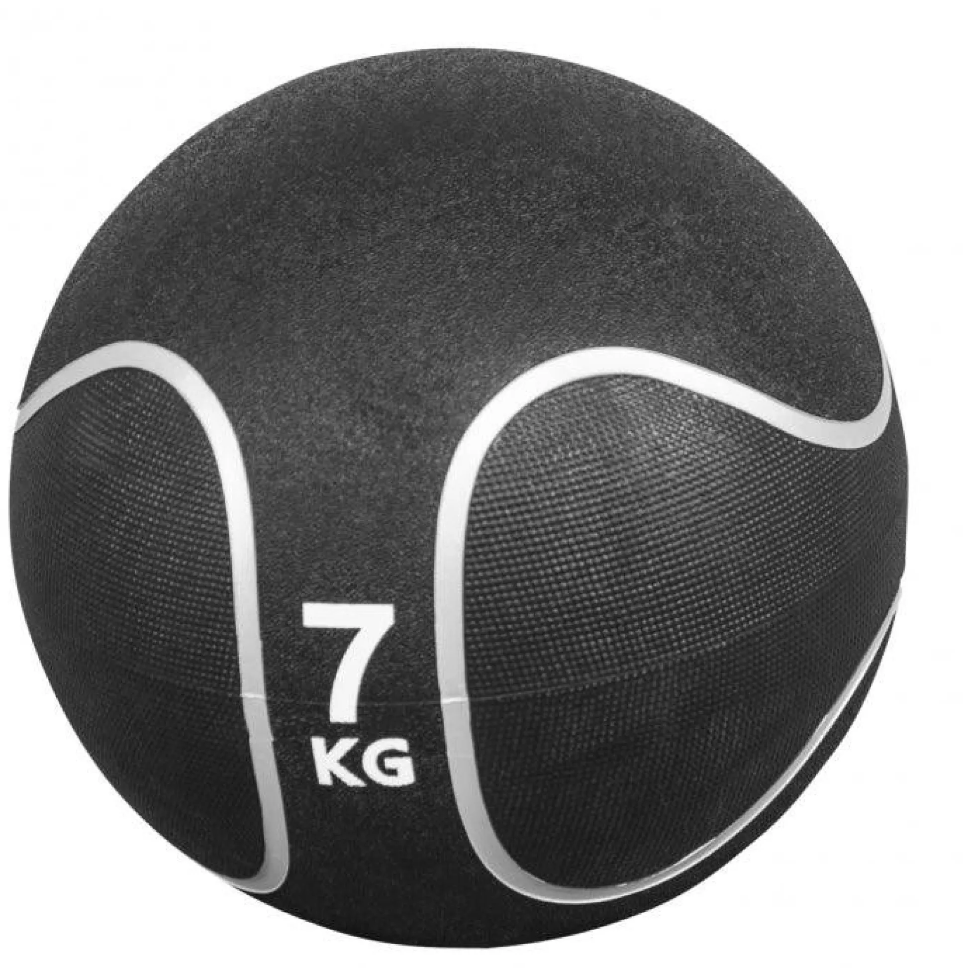 Gorilla Sports Medizinball aus Gummi Schwarz/Silber 1 - 10 kg Schwarz / Silber Clearance