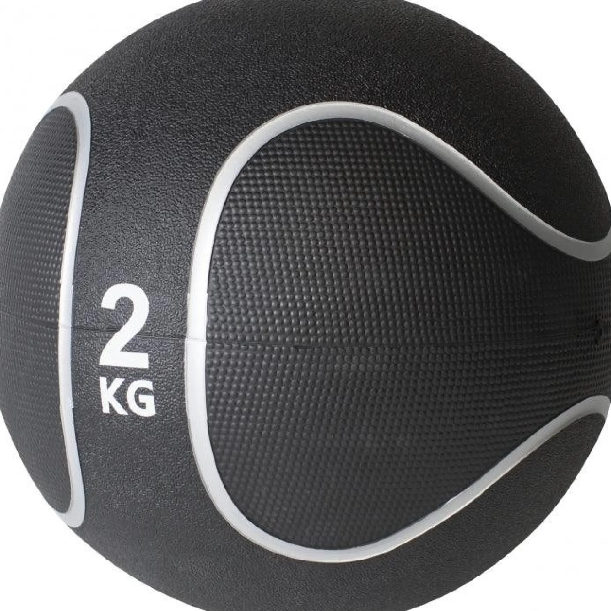 Gorilla Sports Medizinball aus Gummi Schwarz/Silber 1 - 10 kg Schwarz / Silber Online