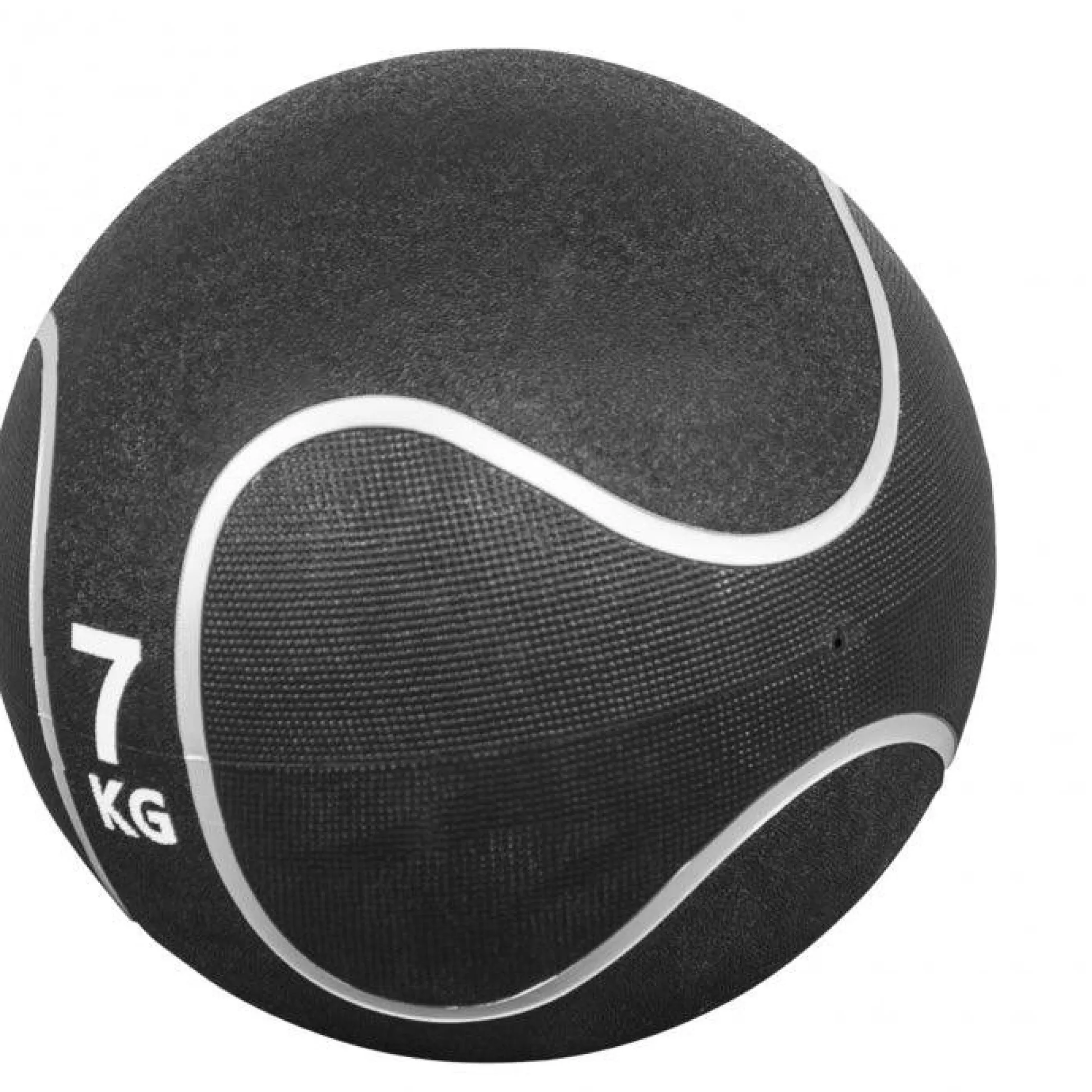 Gorilla Sports Medizinball aus Gummi Schwarz/Silber 1 - 10 kg Schwarz / Silber Discount