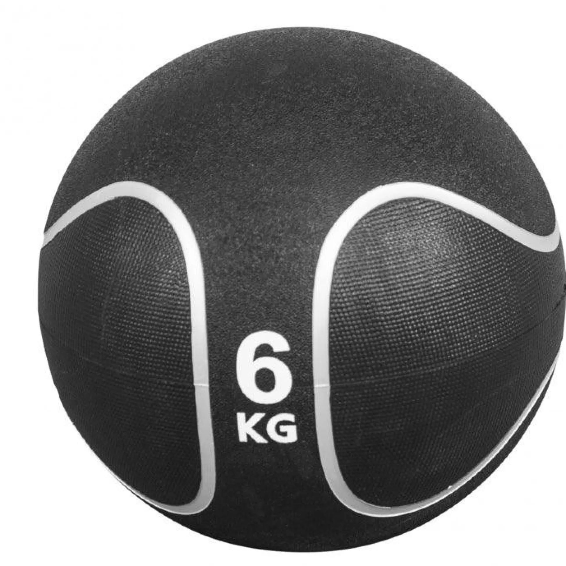 Gorilla Sports Medizinball aus Gummi Schwarz/Silber 1 - 10 kg Schwarz / Silber Discount