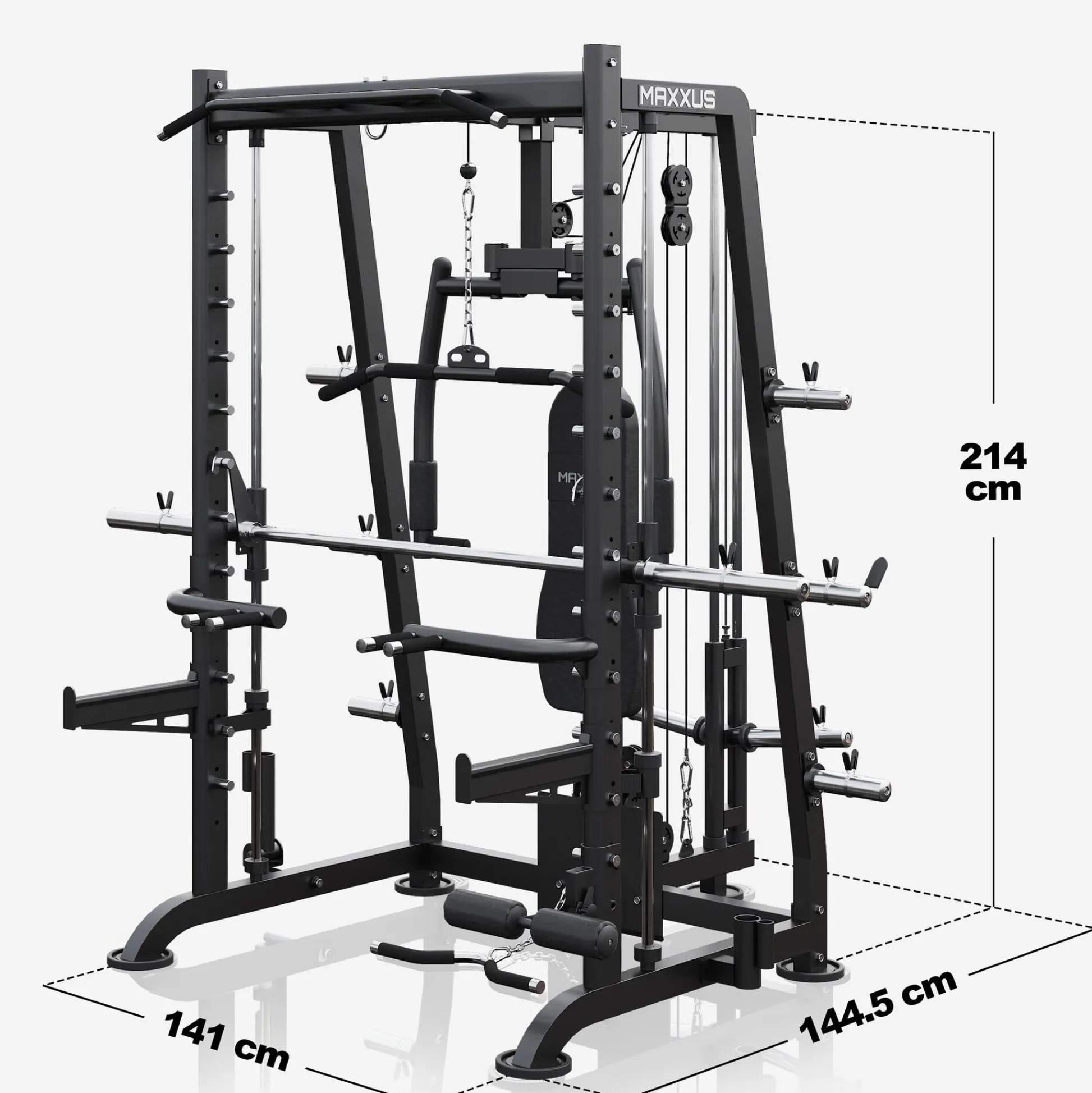 MAXXUS Multipresse 8.1 inkl. Hantelbank Schwarz Sale