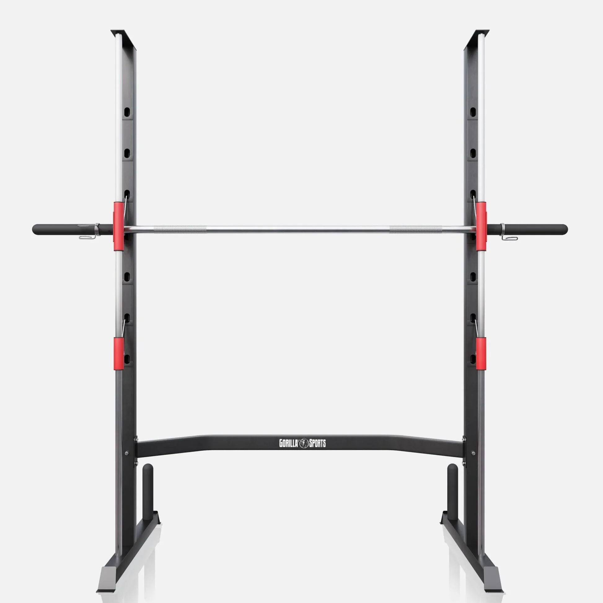 Gorilla Sports Multipresse Rack Schwarz / Rot / Silber Discount