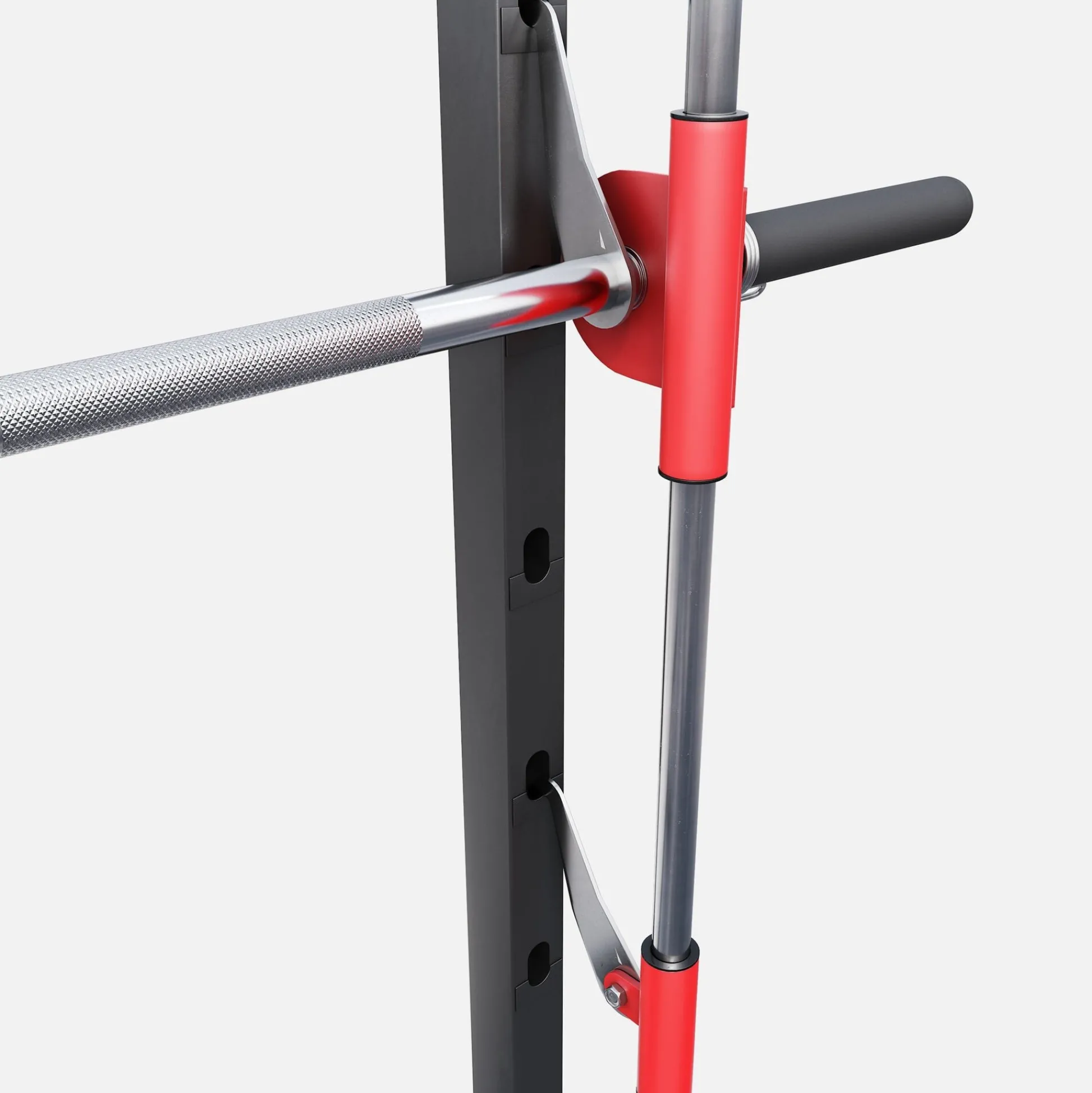 Gorilla Sports Multipresse Rack Schwarz / Rot / Silber Discount