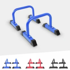 Gorilla Sports Parallettes Liegestützgriffe 2er Set 30 cm Blau Hot