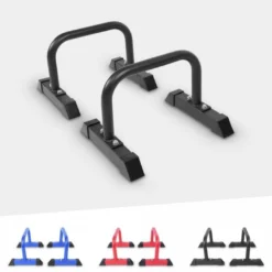 Gorilla Sports Parallettes Liegestützgriffe 2er Set 30 cm Blau Hot