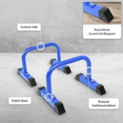 Gorilla Sports Parallettes Liegestützgriffe 2er Set 30 cm Schwarz Sale