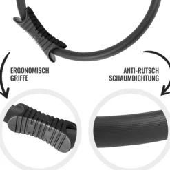 Gorilla Sports Pilates Ring gepolstert 39 cm Schwarz New