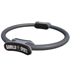 Gorilla Sports Pilates Ring rutschfest 36 cm inkl, Anleitung und Tragebeutel Grau Best