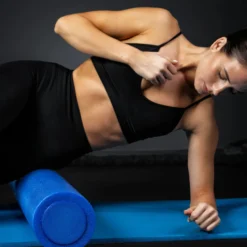 Gorilla Sports Pilates Rolle 60/90 cm lang und 15 cm hoch Blau Clearance