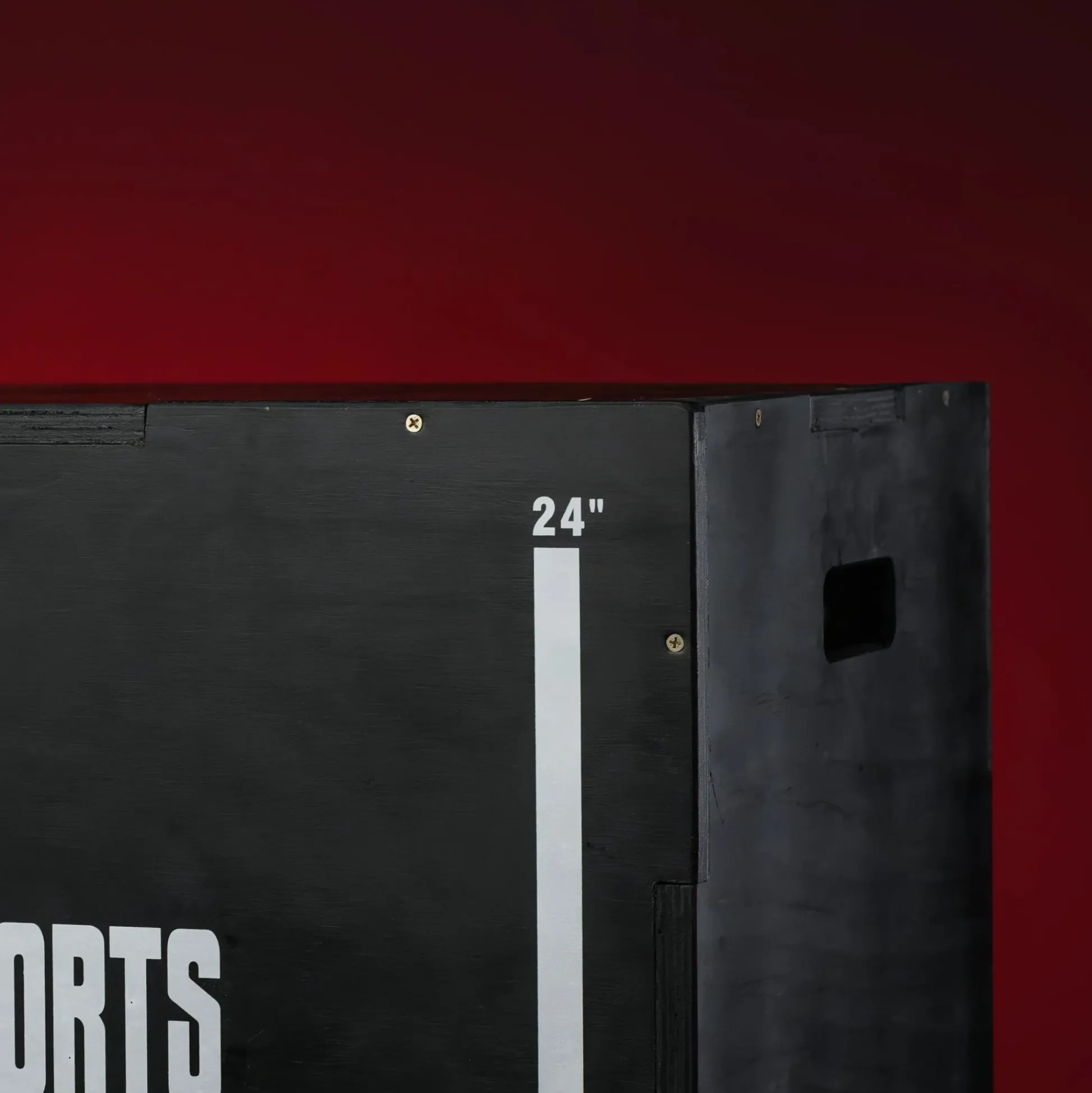 Gorilla Sports Plyo Box aus Holz schwarz 61 x 51 x 76 cm Schwarz / Weiss Outlet