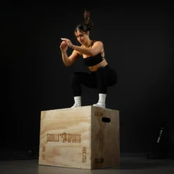 Gorilla Sports Plyo Box aus Holz 61 x 51 x 76 cm Braun Best
