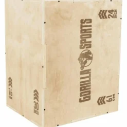 Gorilla Sports Plyo Box aus Holz 61 x 51 x 76 cm Braun Best