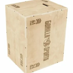 Gorilla Sports Plyo Box aus Holz 61 x 51 x 76 cm Braun Best