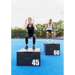 Gorilla Sports Plyo Box Soft mit Klettverschluss 15 - 60 cm Schwarz Online