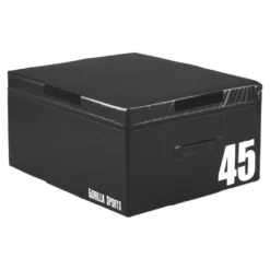 Gorilla Sports Plyo Box Soft mit Klettverschluss 15 - 60 cm Schwarz Hot