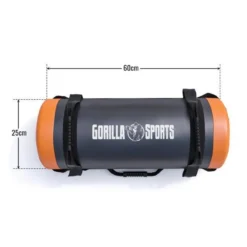Gorilla Sports Power Bag aus Kunstleder 5 - 30 kg Schwarz / Orange Sale