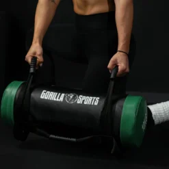 Gorilla Sports Power Bag aus Kunstleder 5 - 30 kg Schwarz / Orange Sale